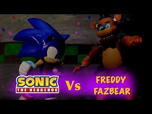 Sonic vs Freddy Fazbear-Stop motion battle