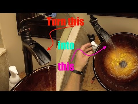 Waterfall Faucet Flow Repair removing restrictor: A Do It Yourself DIY project
