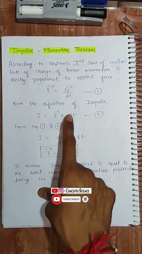 What is Impulse Momentum Theorem | Class 11th | chalter 5 | Physics |