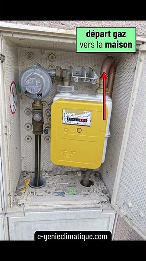 Compteur gaz moderne et régulateur de gaz naturel IN: 0.5-4bar OUT: 21mbar #gc short41
