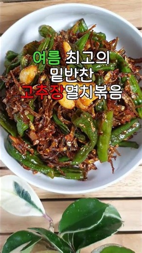 여름 최고의 밑반찬 고추장멸치볶음레시피! 꽈리고추요리