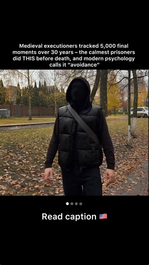 The Overseer / Silas Vane on Instagram: "1. A medieval executioner’s journal from 1347–1377 documented 5,000 beheadings across England and France. Historians studying it found something that contradicts modern psychology. Prisoners who screamed, prayed, and processed their fear died terrified. Prisoners who asked for ONE specific thing in their final hour? Walked to the block with zero visible fear. Modern therapists say facing death requires emotional processing. Medieval executioners watched t
