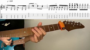 第五期【Funk Riffs系列篇】一条简单实用的Funk Riffs,典型的Skank节奏技巧应用（附谱例与伴奏）