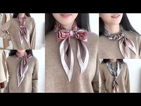 Stylish Ways to Tie a Scarf 🎀| Easy Scarf Tying Tutorial for Any Season