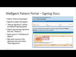 Welligent Patient Portal Tutorial
