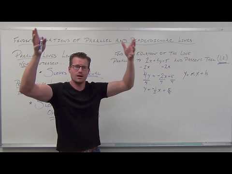 Finding Equations of Parallel and Perpendicular Lines (TTP Video 43)