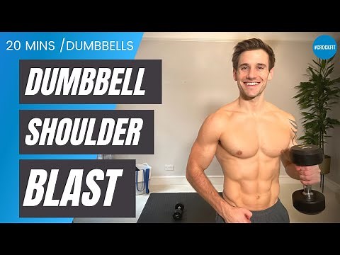 DUMBBELL SHOULDER BLAST | Build muscle in 20 minutes at home | #CrockFit