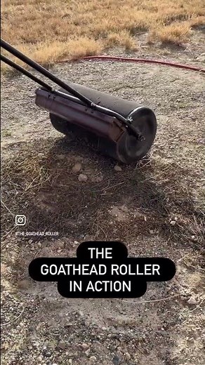 The Goathead Roller In Action! My new obsession! #thegoatheadroller #puncturevinecontrol