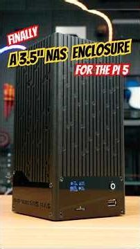 Raspberry Pi 5 NAS Case That Fits 3.5” Drives! Pironman 5 NAS #sunfounder #pironman #techtok