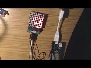ESP32 and MAX7219 LED Matrix