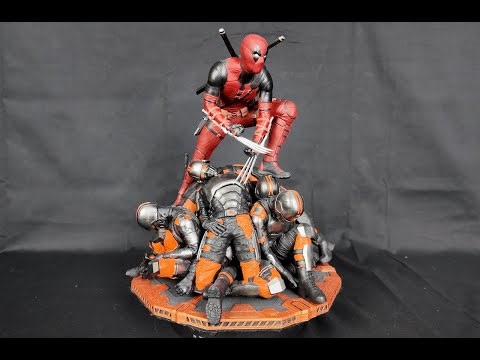 Deadpool vs TVA 1:10 Diorama – Custom Hand Painted & 3D Printed | Wolverine Claws Edition