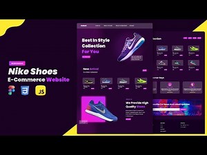 Nike Shoes Ecommerce Website Design Using HTML CSS & Javascript | Al Raza Coding