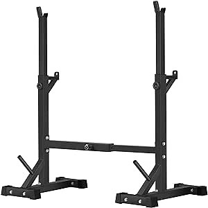 BangTong&Li Squat Rack Stand,Barbell Rack,Bench Press Rack Stand Home Gym Adjustable Weight Rack 550Lbs