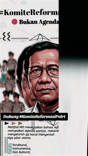 Mahfud MD menegaskan bahwa Reformasi Polri bkn merupakan agenda parsial #shortvideo