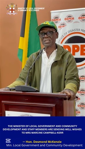 1K views · 15 reactions | The Minister of Local Government and Community Development as well staff from the Ministry and the Westmoreland Municipal Corporation are sending well wishes for a speedy recovery of Mrs Marcine Campbell-Kerr, Parish Disaster Coordinator in Westmoreland. While Mrs Campbell-Kerr is being treated, residents who require assistance can still reach out to assigned number 876 296 0129 for aid. | Ministry of Local Government & Community Development | Facebook