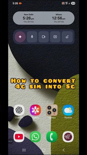 How to convert 4g sim into 5g #shorts #tech #viralshorts