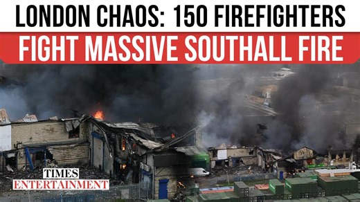 Huge Southall blaze IGNITES Explosions Across London As 150 Firefighters Battle Raging Inferno
