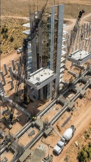 Prefab Sky Village 0 to 22 Stories in Timelapse Glory