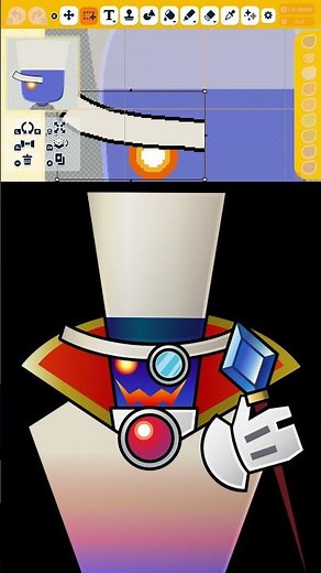 How to make Count Bleck from Super Paper Mario #countbleck #superpapermario