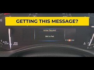 2017 Cadillac ATS "Shift To Park" - Cause and Fix