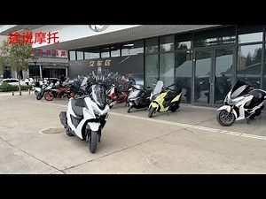 郑州第一台光阳ST250到店实拍，平踏板四气门发动机