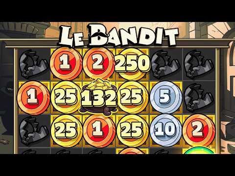 Gold coin CLUSTER on LE BANDIT!