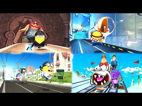 Despicable Me 2: Minion Rush Last Level Vector | Meena | Pollo Locos | Jack in The Box | All Bosses