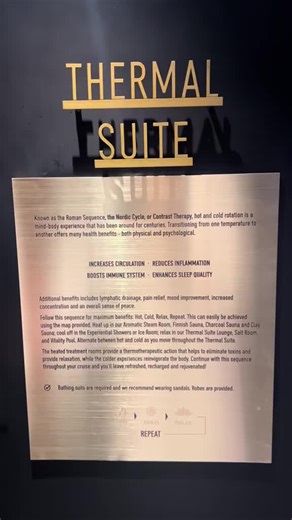 Luxury Thermal Suite Experience on Norwegian Cruise