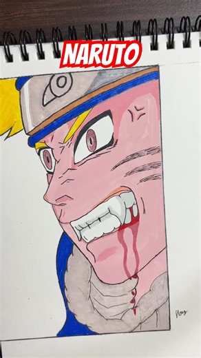 Naruto Kurama Rage Mode Drawing | Epic Pencil Art #shorts #narutodrawing