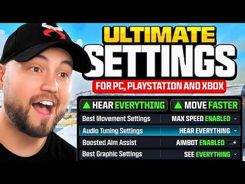 *NEW* BEST SETTINGS for WARZONE BO7 UPDATE! (Best Controller, Audio and Graphics Settings in COD WZ)