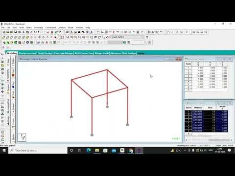 Lecture 5 - Copying Beams, columns and property in staad and elastic modulus error.