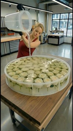 Casting White Rose in Resin. #diy #diycrafts #diyhomedecor #diyprojects