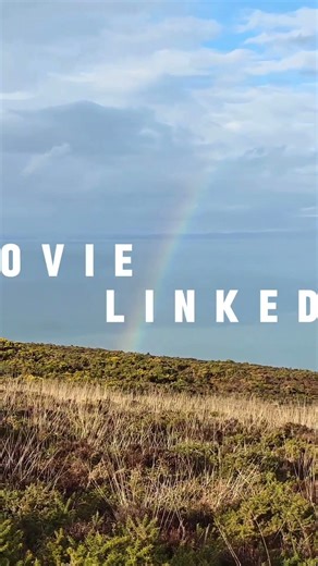A Rainbow Opens Above the South-West Coast Path to Combe Martin, England