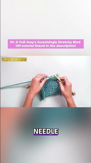 Easy Stretchy Bind Off Knitting Tutorial for Beginners #knitting #knittingtutorial #knittingtips