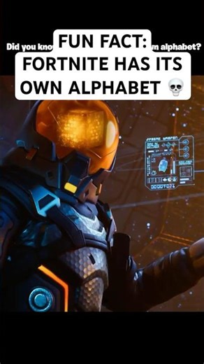 FUN FACT: Fortnite has its own alphabet 💀 #shorts #fortnite