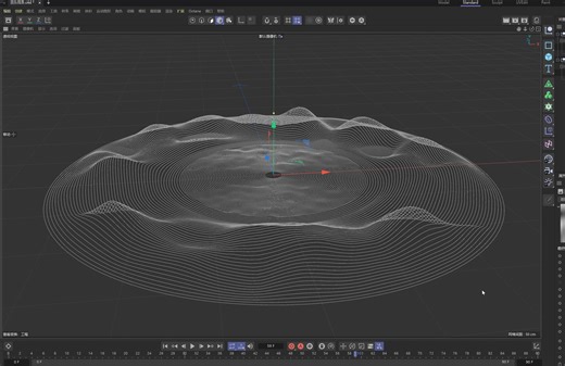 C4D音乐样条制作