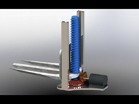 Bevel Gear Fork Lift Mechanism
