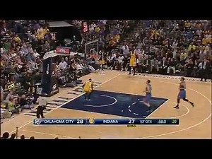 Paul George's first slam dunk after broken leg injury! (04.12.2015)