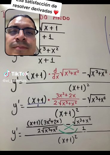 Esto hicimos hoy en mi curso “Quiero verte en la Universidad” 🤯 #elprofeluis #elconocimientosecomparte #derivadas