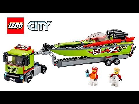 LEGO City 60254 Race Boat Transporter SPEED BUILD