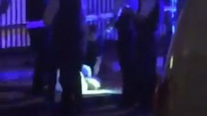 Eyewitness footage shows 'Russell Square attacker'