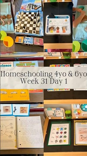 Homeschooling Preschool & 1st Grade Through Hands on Play Based Learning #homeschooldayinthelife