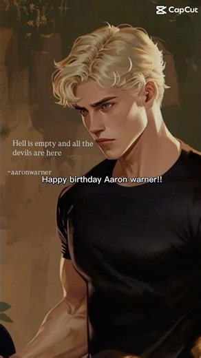 Happy birthday Aaron warner!!! 🥳❤️ #shatterme #books #booktube #bookrecs