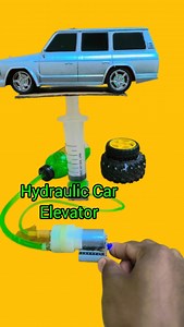 Hydraulic Car Elevator Experiment dc motor #diy #diycrafts #diyideas #automotive #reelsvideoシ #viralpost2025シ #video | Expert Mechanic