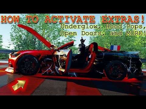 How To ACTIVATE EXTRAS in Assetto Corsa! (UNDERGLOW, Open DOORS, HOOD & TRUNK Pop, & MORE!)
