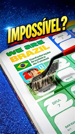 DESCOLANDO a figurinha do álbum da copa!