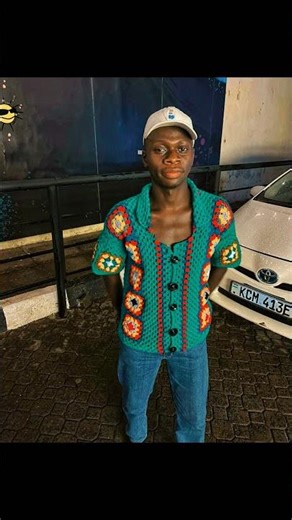 Crochet granny square/stitch shirt