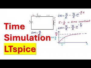 Time-domain Simulation in LTspice (transient simulation) - Simulate Step Response of RL Circuit