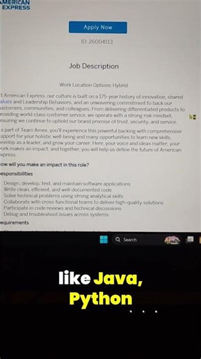 🔥American Express Hiring Software Engineer 1 | Java/Python/C++ | Bangalore #shorts