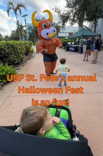 We have attended USF St. Petersburg ‘s annual Halloween Fest the past two years, and have had a blast both times! I highly recommend putting it on your calendar once they announce their 2026 date. The event is geared towards children ages 12 and younger. It is not scary. My toddler loved: -The petting zoo & pony ride -Fishing for rubber duckies -The library haunted house -Trunk-or-Treat candy -Borrowing a library book from St. Pete Library’s bookmobile -Getting to pick out a book from -Riding in
